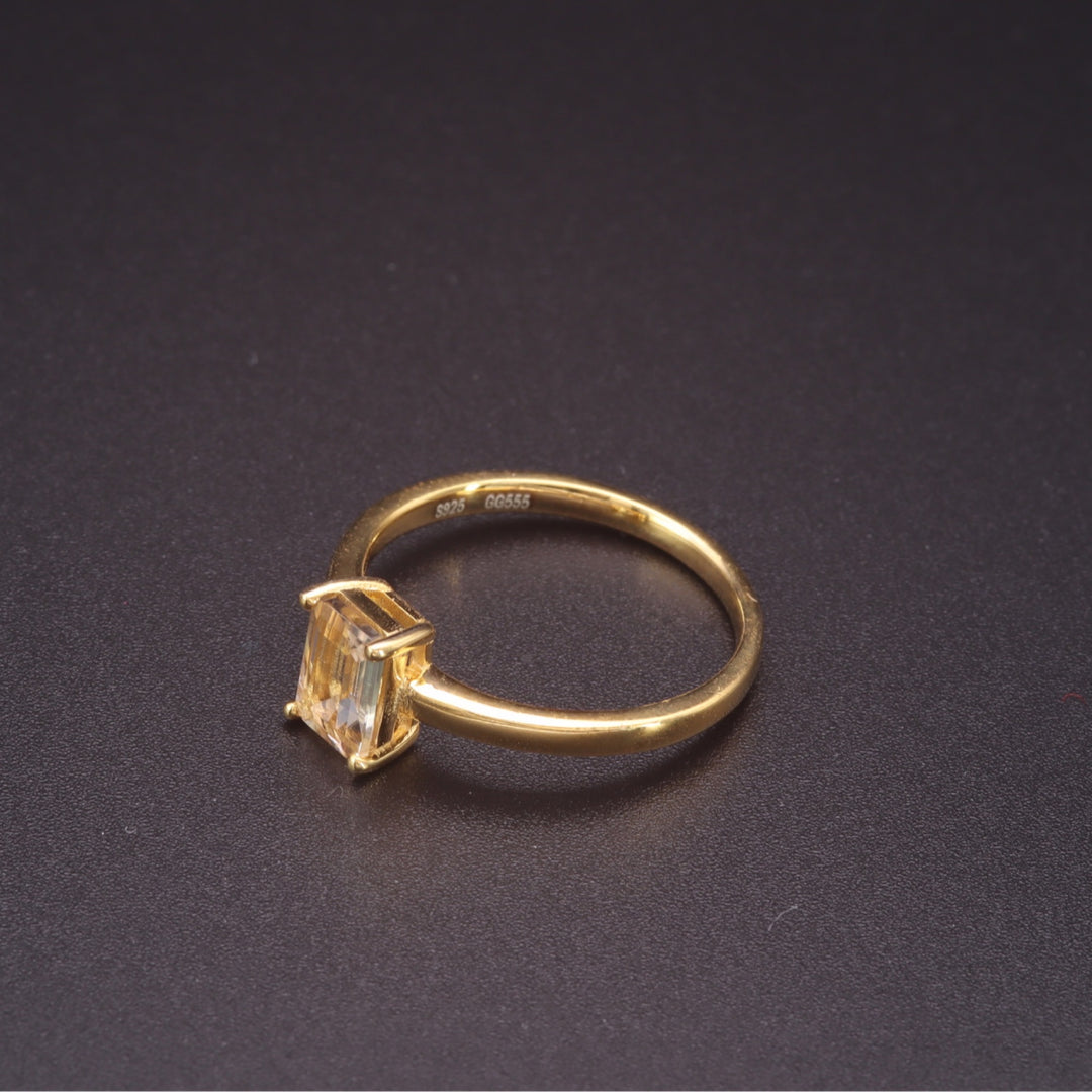 Princess Citrin Ring