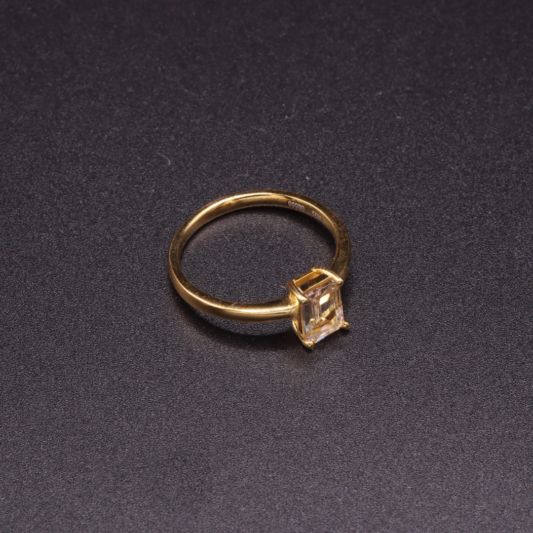 Princess Citrin Ring