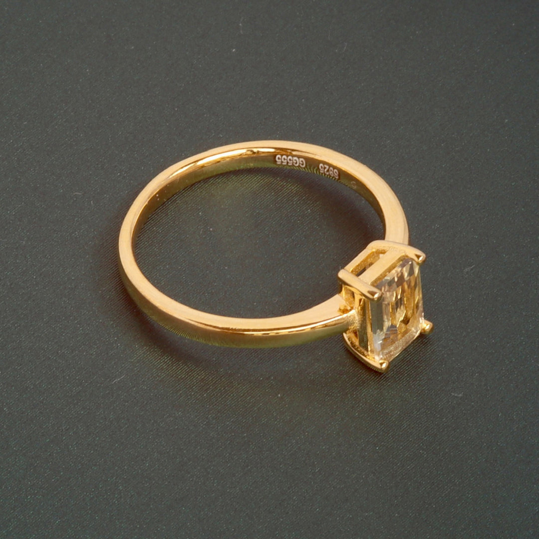 Princess Citrin Ring