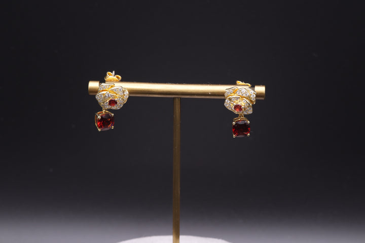 Love Garnet Earring