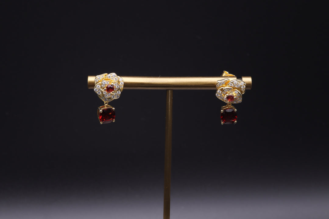 Love Garnet Earring