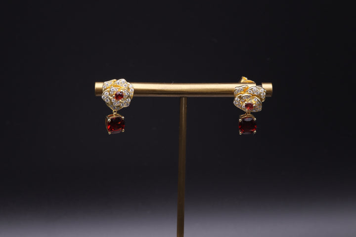 Love Garnet Earring