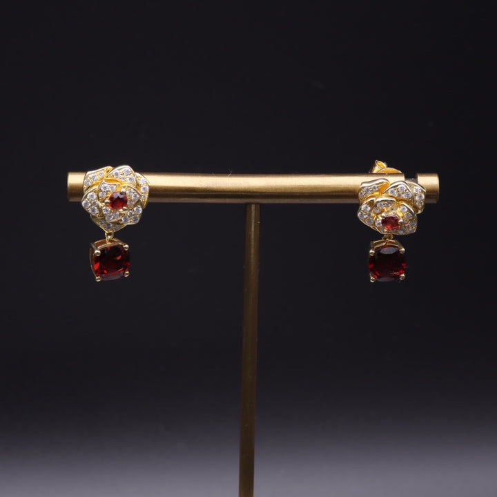 Love Garnet Earring