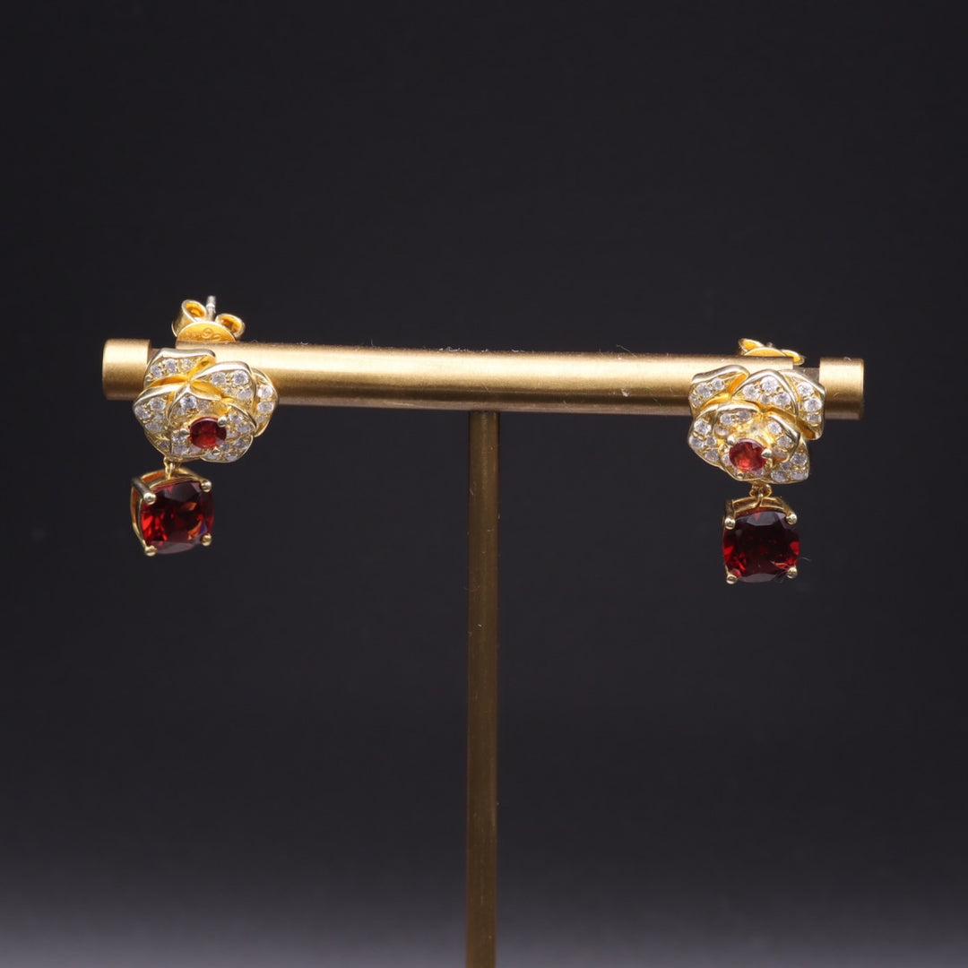 Love Garnet Earring