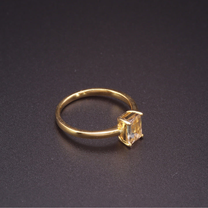 Princess Citrin Ring