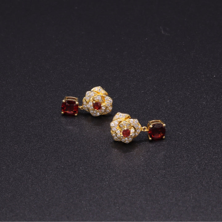 Love Garnet Earring
