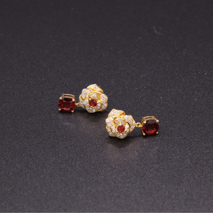 Love Garnet Earring