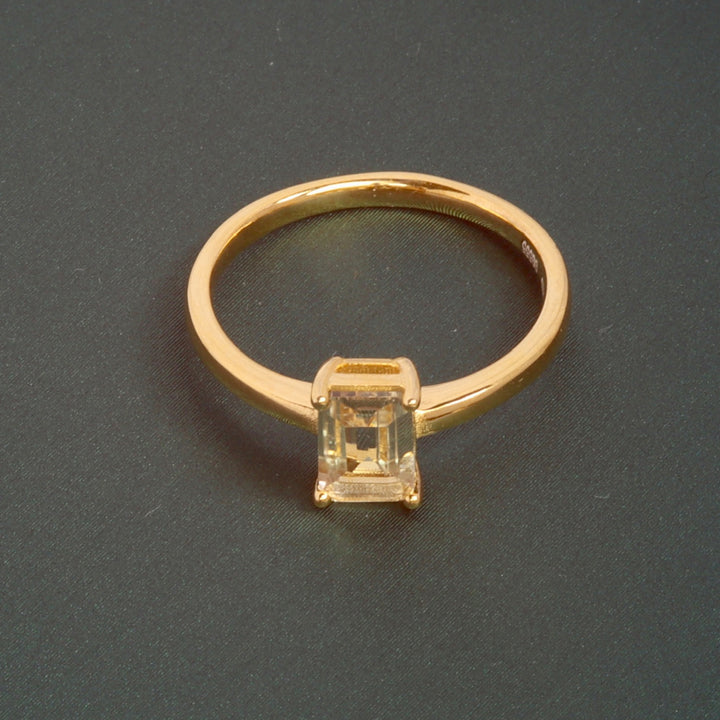 Princess Citrin Ring