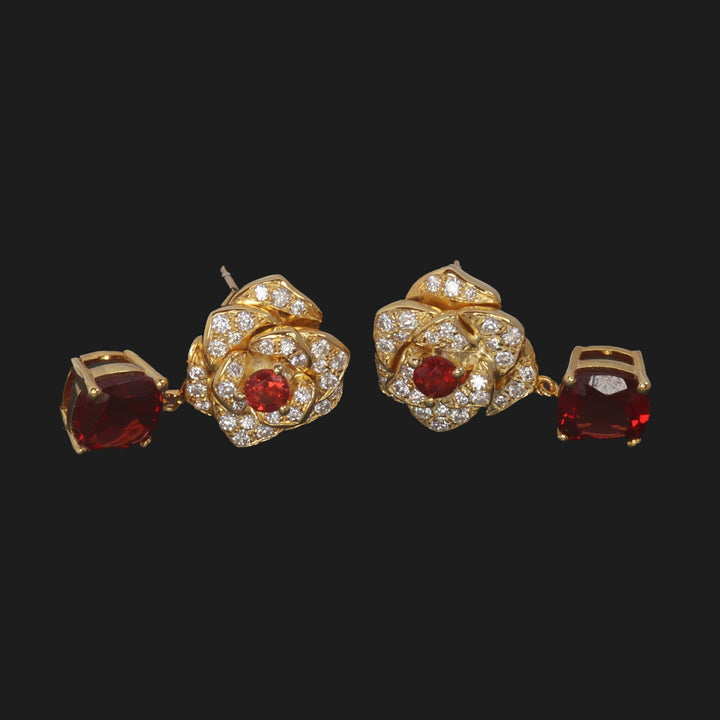 Love Garnet Earring