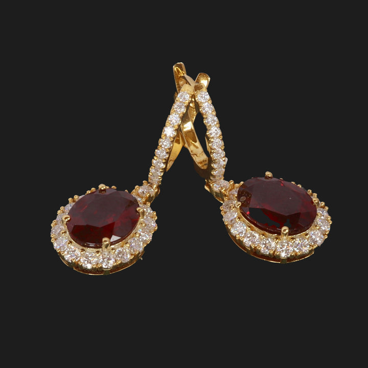 Power Garnet Earring