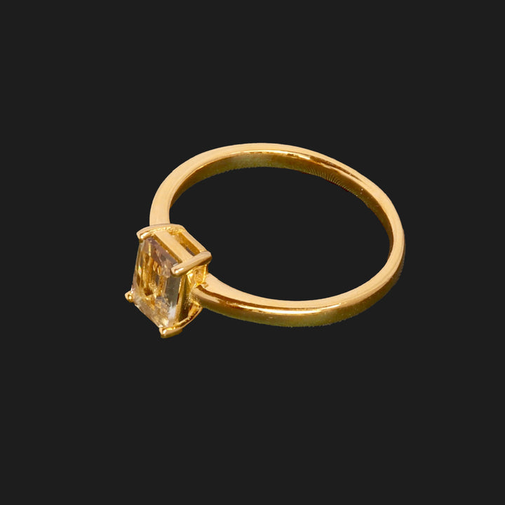 Princess Citrin Ring