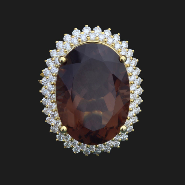 Statement Smoky Quarz Ring
